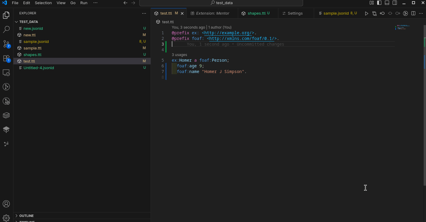 Autocomplete in Turtle with auto-declare