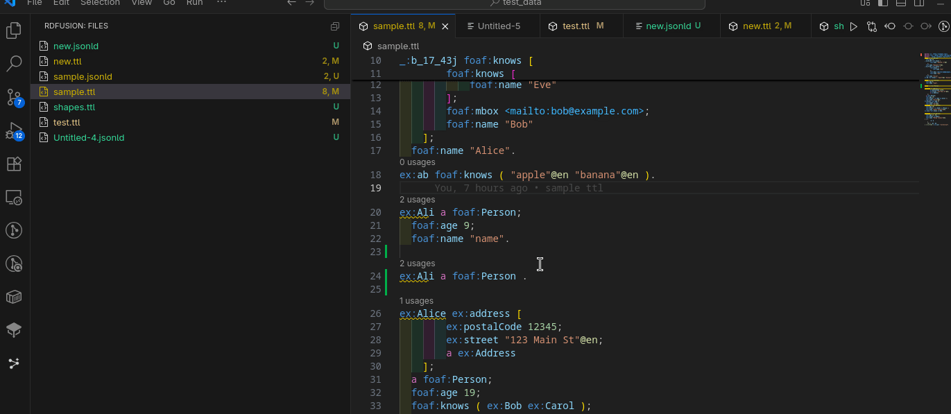 Grouping triples by subject
