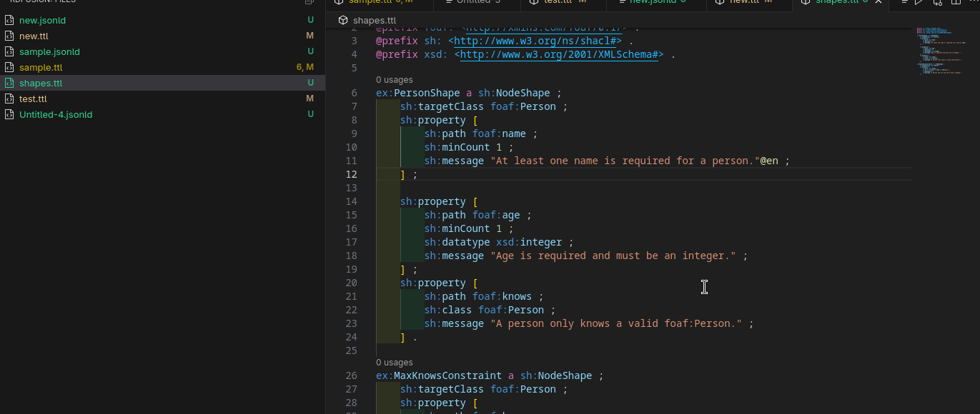 Validation — SHACL violations